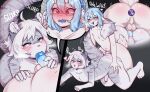 absurd_res anal anal_penetration anime anthro balls blush bodily_fluids bovid butt buttplug buttplug_in_ass buttplug_insertion caprine clothing comic duo felid femboy furry genital_fluids genitals goat hi_res invalid_tag legwear male male/male mammal object_in_ass oliver_(disambiguation) oral orcalx pantherine penetration penis piercing plug_(sex_toy) plug_insertion precum rubbing sex sex_toy sex_toy_in_ass sex_toy_insertion tail text thigh thighs tiger tights wide_hips