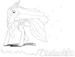  black_and_white crown cutie_mark equine female feral friendship_is_magic horn mammal monochrome my_little_pony plain_background princess princess_celestia_(mlp) renabu royalty sketch solo sparkle standing white_background winged_unicorn wings 