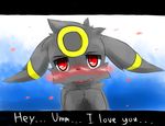  chest_tuft eeveelution english_text facial_markings fur markings nervous nintendo open_mouth pok&#233;mon pok&eacute;mon pvt._keron red_eyes solo text tuft umbreon video_games 