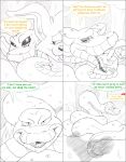 2010 bite_mark_on_neck buckteeth cobra comic dialogue digital_media_(artwork) english_text eyelashes fangs female feral forked_tongue fur group head_in_crotch jasper_(tacokurt) lagomorph leporid long_ears male male/female male/male mammal monochrome open_mouth oral_vore rabbit reptile scalie simple_background size_difference snake ssana_(tacokurt) tacokurt tail teeth text tongue trio vore vore_tease