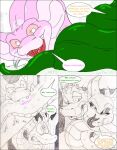2010 albino bite blind cobra colored comic dialogue digital_media_(artwork) disability duo english_text eyelashes fangs female feral forked_tongue green_body group hassi_(tacokurt) jasper_(tacokurt) male male/female male/male mind_control monochrome open_mouth pink_body reptile scalie simple_background size_difference snake ssana_(tacokurt) tacokurt tail tail_bite tail_in_mouth teeth text tongue trio