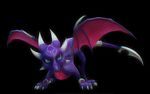  claws cynder dragon female feral green_eyes horn purple_skin scalie solo spyro spyro_the_dragon video_games wings 