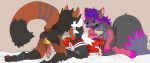 2_tails absurd_res animal_genitalia animal_penis anthro artemis_(kalosianfire) ashe_infinity black_body black_fur black_markings black_nose black_tail bodily_fluids body_writing canid canine canine_genitalia canine_penis cervikalova claws clothing cum cum_in_mouth cum_in_pussy cum_inside dipstick_tail facial_markings feet female fluffy fluffy_tail fox fucked_silly fur garchomp generation_4_pokemon generation_7_pokemon generation_8_pokemon genital_fluids genitals grey_body grey_fur group hair head_markings herm hi_res highlights_(coloring) hybrid intersex leaking_cum leg_markings legwear lycanroc male mammal markings mask_(marking) multi_tail multicolored_body multicolored_fur multicolored_hair multicolored_tail nintendo pawpads penis pink_body pink_eyes pink_fur pink_highlights pink_paws pointy_ears pokemon pokemon_(species) prick_ears pseudo_clothing purple_claws purple_hair purple_pawpads red_body red_eyes red_fur red_tail snout socks_(marking) spikes spikes_(anatomy) stockings tail tail_markings thievul toes trio veronica_foxtail_(ashe_infinity) white_body white_fur white_tail