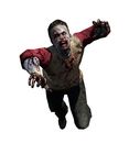  absurdres blood capcom full_body highres jumping male male_focus official_art resident_evil resident_evil_6 simple_background teeth transparent_background zombie 