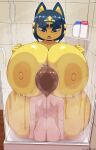 2025 9:14 absurd_res against_surface animal_crossing ankha_(animal_crossing) anthro ass_on_glass bathing big_breasts blush breast_smother breast_squish breasts breasts_on_glass butt detailed_background domestic_cat duo face_in_breasts faceless_character faceless_male felid feline felis female glass hi_res huge_breasts huge_thighs human human_on_anthro hyper hyper_breasts interspecies larger_female male male/female mammal nintendo nipples nude on_glass sex shower shower_sex showering sitting size_difference smaller_male smothering squish thick_thighs ultrastax water