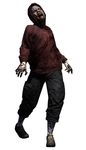  blood capcom full_body highres hood hoodie official_art open_mouth resident_evil resident_evil_6 shoes simple_background solo transparent_background walking zombie 