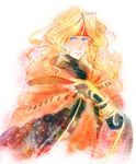  1boy blonde_hair blue_eyes bracelet cape dhaos headband jewelry long_hair tales_of_(series) tales_of_phantasia 