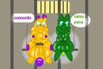 3:2 allanhu3 anthro big_penis duo genitals hi_res hiu_(hiuriel) huge_penis male penis rain_world slugcat slugcat_humanoid videocult