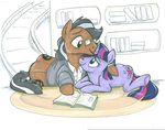  book cuff_links cute cutie_mark dress_shirt equine eyewear female feral friends friendship_is_magic glasses hooves horn horse hug male mammal my_little_pony oc original_character pony sherlock sherlock_hooves shipping twilight_sparkle_(mlp) unicorn 