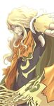  1boy blonde_hair blue_eyes bodysuit bracelet cape dhaos headband highres jewelry long_hair open_mouth tales_of_(series) tales_of_phantasia 