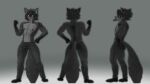 abs anthro clothed clothing hi_res kole_(domibun) male male/male muscular muscular_anthro muscular_male partially_clothed solo unknown_artist vrchat