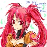  1girl breasts choker long_hair nanaly_fletch red_eyes red_hair smile tales_of_(series) tales_of_destiny_2 twintails 