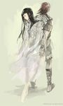  black_hair long_hair long_skirt mono pairing red_hair shadow_of_the_colossus skirt wander 