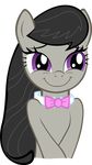  alpha_channel black_hair bow_tie electronic_heart_attack equine female friendship_is_magic hair happy horse mammal my_little_pony octavia_(mlp) plain_background pony smile solo transparent_background 