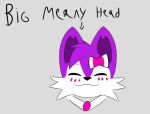 ambiguous_gender anthro blush blush_lines bow_ribbon bow_tie braixen canid canine colored_sketch directional_arrow eyes_closed facial_tuft fennec_fox fox fox_ears fur generation_6_pokemon innocent_expression mammal milescaysee nino_(nin10dope) nintendo pokemon pokemon_(species) purple_body purple_fur shiny_pokemon simple_background sketch smile solo text true_fox tuft white_body white_fur
