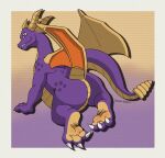 2025 2_horns 3_toes activision anthro artist_name belly butt charizard claws closed_smile colored colorful_background confident confident_anthro confident_male darlan_space digital_drawing_(artwork) digital_media_(artwork) dragon feet finger_claws fingers game_freak generation_1_pokemon happy horn long_neck looking_at_viewer male monotone_arms monotone_belly monotone_butt monotone_chest monotone_hands monotone_horn monotone_legs monotone_soles mouth_closed multicolored_body multicolored_feet multicolored_neck multicolored_scales multicolored_tail multicolored_toes multicolored_wings mythological_creature mythological_scalie mythology nintendo orange_wings pokemon pokemon_(species) purple_arms purple_background purple_body purple_butt purple_eyes purple_feet purple_fingers purple_hands purple_legs purple_neck purple_scales purple_tail purple_toes rear_view scales scalie shaded signature simple_background smile smiley_face smiling_at_viewer soles solo spyro spyro_the_dragon tail teeth text toe_claws toes toys_for_bob wings yellow_background yellow_belly yellow_body yellow_chest yellow_feet yellow_horn yellow_neck yellow_scales yellow_soles yellow_tail yellow_toes yellow_wings