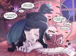 2025 athene_(genus) atheniv avian balls beak bed bedroom bedroom_eyes bedroom_sex begging_for_more bird black_body bodily_fluids breath butt cheating_wife corvid corvus_(genus) crow cum cum_in_pussy cum_inside cum_on_balls cum_on_butt cum_on_leg cum_on_penis detailed_background dialogue doggystyle duo english_text enjoying feathered_tail feathered_wings feathers feet female foot_fetish from_behind_position furniture genital_fluids genitals hand_on_side hi_res infidelity leaning leaning_forward leg_restraint little_owl looking_back love_letter male male/female narrowed_eyes night oscine owl panting passerine penis portrait_(object) rear_view red_body rozalid scaly_legs seductive sex sex_after_cumming sloppy_blowjob sloppy_seconds speech_bubble tail talons text toes true_owl wings