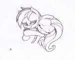  female feral fluttershy_(mlp) friendship_is_magic horse hug joey-darkmeat mammal my_little_pony pegasus pony rainbow_dash_(mlp) wings 