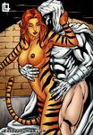  female leandro_comics male mammal marvel moon_knight sex straight tiger tigra 
