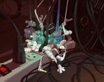 accidental_penetration animancer bdsm bondage bound computer dipodid electronics female fur green_eyes hi_res jerboa luck_(animancer) male mammal micro mouse murid murine paws rodent simon_tesla white_body white_fur