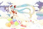  aqua_eyes aqua_hair bad_id bad_pixiv_id bird cloud feet floating_hair hair_ribbon hatsune_miku heart long_hair project_diva_(series) project_diva_extend ribbon sekiranun_graffiti_(vocaloid) sitting solo twintails very_long_hair vocaloid 