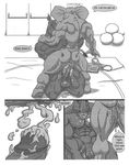  anal anal_penetration anus balls comic cum cum_in_ass cum_inside cum_on_face elephant gay male mammal messy muscles pecs penetration penis rhinoceros sex sudonym 