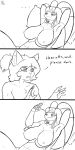 absurd_res alien antennae_(anatomy) anthro arthropod breasts comic dialogue distress duo english_text felid female fur generation_7_pokemon hair hair_bun hi_res jeffthehusky laser_pointer lying male male/female mammal nintendo nipples nude on_back open_mouth paladin_kou pheromosa pokemon pokemon_(species) simple_background smile text ultra_beast