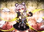  alternate_costume animal_ears headphones highres kazetto mouse mouse_ears mouse_tail nazrin red_eyes skirt solo tail touhou wrist_cuffs 