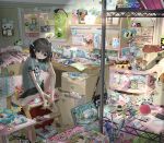  1girl afro_ken angel_blue animal_crossing backpack bag bandai barefoot bead_bracelet beads bed bedroom berry_(oshare_majo_love_and_berry) black_hair blue_shirt book bracelet cameo cellphone cellphone_charm character_charm character_request charm_(object) charmmy_kitty child commentary_request copyright_request denim denim_skirt desk dia_(shugo_chara!) doll_house fake_eyelashes flip_phone game_cartridge girls_mode hair_bobbles hair_ornament hamtaro hamtaro_(series) hat heisei heisei_retro hello_kitty hello_kitty_(character) highres hinamori_amu idog idog_(brand) indoors jewelry kirarin_revolution koisuru_purin! kuchipatchi loaded_interior love_(oshare_majo_love_and_berry) magazine_(object) mamegoma_(san-x) mametchi manga_(object) memetchi merchandise messy_room mezzo_piano miki_(shugo_chara!) momo_(postpet) na-san nakamura-kun_(angel_blue) nintendo nintendogs non-humanoid_robot ochaken original oshare_majo_love_and_berry otaku_room palkia phone pokemon pokemon_dppt poster_(object) postpet precure q-lia ran_(shugo_chara!) rhythm_tengoku ribbon_(hamtaro) robot robot_animal robot_dog ryoku_(ochaken) san-x sanrio sega shinanashina shirogoma shirousa_(sugarbunnies) shirt short_hair shugo_chara! sitting skirt solo stationery stuffed_toy sugarbunnies suu_(shugo_chara!) sylvanian_families tamagotchi tamagotchi_(virtual_pet) tamagotchi_connection tamagotchi_connection:_corner_shop toy tsukishima_kirari unworn_bracelet unworn_hat unworn_headwear usahana wagamama_fashion_girls_mode wan_wan_wanco 