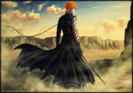  bankai bleach chains diabolumberto kurosaki_ichigo male male_focus mugetsu mugetsu_(bleach) orange_hair 