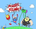  adventure_time avengers captain_america crossover hulk iron_man marvel thor_(marvel) 