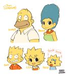  2boys 3girls animification baby bald bart_simpson blonde_hair blue_hair breasts brother_and_sister character_name colored_skin dress facial_hair family fat fat_man father_and_daughter father_and_son green_dress highres homer_simpson husband_and_wife jewelry lisa_simpson long_hair maggie_simpson marge_simpson mature_female mature_male mother_and_daughter mother_and_son multiple_boys multiple_girls necklace open_mouth pacifier pearl_necklace rariatto_(ganguri) red_dress shirt short_hair siblings smile spiked_hair strapless strapless_dress teeth the_simpsons toon_(style) tube_dress yellow_skin 