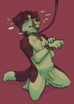 absurd_res anthro asphyxiation balls bdsm blush bodily_fluids bondage bound breath_play canid canine canis choking collar collie cum digital_media_(artwork) domestic_dog erection genital_fluids genitals herding_dog hi_res humanoid_genitalia humanoid_penis leash male mammal nude openfracturesday pastoral_dog penis petplay precum puppyplay roleplay sheepdog simple_background solo solo_focus submissive submissive_male tail