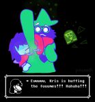 ambiguous_gender anthro armpit_fetish armpit_musk armpit_sniffing armpit_worship biped black_background body_worship chromatic_aberration clothing darkner deltarune deodorant dialogue dialogue_box digital_media_(artwork) duo_focus embarrassed eyewear fluffy food gameplay_mechanics glasses group hat headgear headwear heart_clothing heart_symbol hiding_behind_another human human_on_anthro interspecies kris_(deltarune) looking_at_another male male/ambiguous mammal monster mostly_offscreen_character nonbinary_(lore) oversized_sleeves pincoosh pizza ralsei robe scarf signature simple_background sleeves sleeves_past_fingers sleeves_past_wrists smell smelly sniffing stink_fumes susie_(deltarune) teasing undertale_(series) waist_grab wearing_glasses wearing_hat