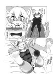 absurd_res alternate_version_at_source anthro bodily_fluids border breasts chinese_text clothed clothed_anthro clothed_female clothing comic countershade_face countershade_feet countershade_hands countershade_neck countershade_tail countershade_torso countershading dildo dildo_in_pussy dildo_insertion drooling feet female female_anthro fish front_view genitals hi_res high-angle_view holding_dildo holding_object holding_sex_toy jjboywuxia2008 legs_in_air looking_pleasured low-angle_view lying marine monochrome navel non-mammal_breasts non-mammal_hair non-mammal_navel non-mammal_pussy on_back one-piece_swimsuit open_mouth open_smile penetration pussy right_to_left saliva screentone sex_toy sex_toy_in_pussy sex_toy_insertion shark smile solo spread_legs spreading standing swimwear tail tentacle_dildo text translation_request vaginal vaginal_penetration white_border