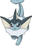 2025 3_toes absurd_res ambiguous_feral ambiguous_gender black_eyes blue_body blue_skin blue_tail blush colored cute_fangs digital_media_(artwork) ear_fins eeveelution fangs feet feral fin frill_(anatomy) front_view full-length_portrait generation_1_pokemon glistening glistening_body glistening_eyes glistening_skin head_fin hi_res high-angle_view kemono looking_at_viewer marine murasawa neck_frill nintendo pokemon pokemon_(species) portrait quadruped shaded simple_background simple_shading smile solo standing tail tail_fin teeth toes vaporeon white_background