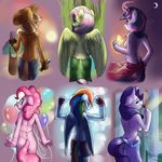  anthro anthrofied applejack_(mlp) atryl blonde_hair blue_eyes breasts butt cloth clothing cutie_mark equine female fluttershy_(mlp) friendship_is_magic gloves hair hat horn horse long_hair mammal multi-colored_hair multiple_scenes my_little_pony nude pegasus pink_hair pinkie_pie_(mlp) pony purple_eyes purple_hair rainbow_dash_(mlp) rainbow_hair rarity_(mlp) side_boob siden topless twilight_sparkle_(mlp) unicorn wings 