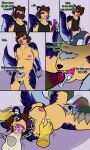 3:5 abdominal_bulge ambiguous_gender andromorph animal_humanoid anthro armbinder bdsm binder_(restraint) blue_body blue_fur bodily_fluids bondage bondage_gear bottomwear bound breasts brown_eyes brown_hair casual_sex chain chained_collar claws clitoris clothing cock_gag collar comic crotch_mouth dialogue disembodied_hand disembodied_penis dominant double_penetration english_text fellatio female fur furry_arms furry_legs gag genital_fluids genitals group hair hand_on_breast hand_on_head hand_on_leg hand_on_thigh hi_res humanoid intersex male mammal mammal_humanoid markings mask mastectomy_scar mouth_for_vulva nipples offscreen_character oral penetration penile penis pubes restraints rodent rodent_humanoid saliva saliva_string sandentwins scar sciurid sciurid_humanoid sex shorts smidges_(sandentwins) snout spots spotted_markings teeth text trans_(lore) trans_man_(lore) tree_squirrel_humanoid trio undressing vaginal vaginal_fluids vaginal_penetration vulva vulva_for_mouth wearing_mask