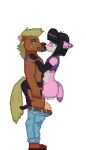 anal anal_penetration animated anthro anthro_on_anthro armwear balls belt big_balls big_butt black_clothing black_legwear black_thigh_highs blush bodily_fluids bottomwear bottomwear_down butt canid canine clothed clothing crop_top cum cum_inflation cum_inside cumming_in_ass denim denim_bottomwear denim_clothing digital_media_(artwork) doggie_bones duo ejaculation elbow_gloves equid equine erection eye_roll femboy fingerless_gloves fox french_kissing genital_fluids genitals gloves handwear happy_heart_panic heart_symbol horse inflation jeans kiss_mark kissing kissing_while_penetrated legwear male male/male male_penetrated male_penetrating male_penetrating_male mammal pants pants_down partially_clothed penetration penile penile_penetration penis penis_in_ass pixel_(artwork) pixel_animation predator/prey predator_penetrating_prey prey_dom_predator_sub purple_clothing purple_crop_top purple_shirt purple_topwear saliva sex shirt smile stand_and_carry_position standing standing_sex stockings thigh_highs topless topless_male topwear whispy
