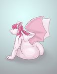  butt chubby hair mammal overweight pigtails pink pink_body pink_hair thestory wings 