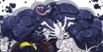 2025 anthro big_muscles big_pecs boxers_(clothing) bulge canid canine canis clothing dalmatian domestic_dog eyewear fier_rathais fierglief glasses grin group hand_on_chest hi_res hug huge_muscles huge_pecs hyper hyper_muscles hyper_pecs long_tongue looking_at_another male mammal marvel muscular mustelid musteline pecs ralph_winston sharp_teeth size_difference smile swaggy&#039;s_rottweiler tail tail_motion tailwag teeth tongue tongue_out trio true_musteline underwear veiny_muscle venom_(marvel) weasel