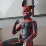 1:1 3d_(artwork) anthro bodily_fluids canid canine cum digital_media_(artwork) ejaculation fox genital_fluids hi_res loganboi127 male mammal masturbation orgasm_face solo