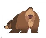 2025 animal_genitalia animal_penis anus arm_markings aroused ass_up backsack balls bear bear_ears belly big_anus big_balls big_penis brown_arms brown_bear brown_body brown_ears brown_fur brown_legs butt butt_grab cheek_markings digital_drawing_(artwork) digital_media_(artwork) disembodied_hand erection eyebrows facial_markings feral fur furry_tail genitals grizzly_bear hand_on_anus hand_on_butt head_down_ass_up head_markings hi_res holding_butt huge_anus kuruk_(character) leg_markings looking_at_viewer looking_back looking_back_at_viewer male male_feral mammal markings multicolored_body multicolored_fur neemyart nude paws penis perineum plantigrade presenting presenting_hindquarters puffy_anus quadruped raised_tail rear_view short_tail simple_background sketch small_tail solo spread_anus spread_butt spreading tail tan_balls tan_belly tan_body tan_fur third-party_edit three-quarter_view tight_balls ursidae ursine ursine_ears