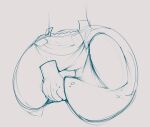 anthro big_diaper bodily_fluids clothed clothing diaper diaper_fetish diaper_squish disembodied_hand genital_fluids ghost_hand hi_res sketch solo steelshark unclean_diaper urine used_diaper wearing_diaper wet_diaper wetting wetting_diaper