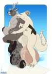 absurd_res alligator alligatorid anal anal_penetration animal_genitalia animal_penis anthro anthro_on_anthro anthro_penetrated anthro_penetrating anthro_penetrating_anthro antlers balls big_balls big_penis biped countershade_torso countershading crocodilian deer equine_genitalia equine_penis fingers flared_penis genitals hi_res hooves horn huge_balls huge_penis hyper hyper_balls hyper_genitalia hyper_penis interspecies male male/male male_penetrated male_penetrating male_penetrating_male mammal owligatorstudios penetration penile penile_penetration penis penis_in_ass reptile scalie sex tail