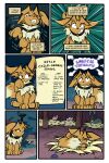 2025 6_panel_comic absurd_res ambiguous_gender black_cape black_clothing black_eyes black_nose black_text bodily_fluids brown_body brown_fur brown_hair cape claws cleffa clenched_teeth clothing comic eevee english_text eyebrows eyelashes eyes_closed feral fluffy fluffy_tail fur generation_1_pokemon generation_2_pokemon generation_4_pokemon group hair haybale hi_res igglybuff inner_monologue inside lying motion_lines mouth_closed munchlax neck_tuft nintendo on_back on_front one_eye_closed open_mouth outside page_number paws pokemon pokemon_(species) quadruped signature sleeping sound_effects sweat sweatdrop tail teeth text text_box thinking toe_claws toony translucent translucent_hair tuft virmir virmir_(character) white_sclera white_text