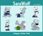 anthro beverage breasts butt canid canine canis christmas female gift holidays hot-gothics mammal mistletoe on_bottom on_top plant presenting presenting_hindquarters reverse_cowgirl_position sex straddling telegram_sticker wolf