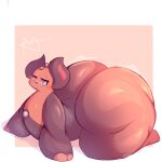 1:1 anthro big_butt black_body blue_eyes butt female flat_chested generation_3_pokemon grumpig hi_res huge_butt lightmizano nintendo paws pokemon pokemon_(species) shiny_pokemon solo thick_thighs yellow_body
