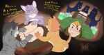 anthro bdsm bondage bound capcom captured claws dominant dominant_female feet felid felyne female feral fur gag gagged group hi_res human human_on_anthro interspecies lynian male male/female male_on_anthro mammal melynx monster_hunter palico striped_body striped_fur stripes tickle_fetish tickle_torture tickling tickling_feet ticklishboys tj-45 vigorwasp 
