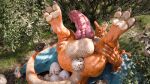 3d_(artwork) aquafreeze balls charizard digital_media_(artwork) dragon egg egg_in_ass english_text generation_1_pokemon genitals hi_res knot male mythological_creature mythological_scalie mythology nintendo oviposition pawpads pokemon pokemon_(species) scales scalie solo text widescreen zharus_(aquafreeze)